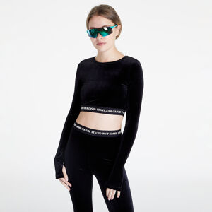 Versace Jeans Couture Velvet Stretch T-Shirt Black
