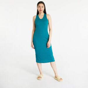 Urban Classics Ladies Midi Sleeveless Rib Dress Watergreen