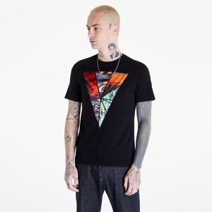 GUESS Spliced Triangle Tee Black