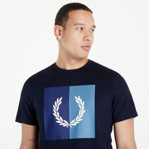 FRED PERRY Laurel Wreath Graphic T-Shirt Navy
