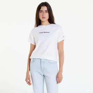 TOMMY JEANS Bby Serif Linear T-Shirt White