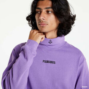 PLEASURES Gathering Turtle Neck Long Sleeve T-Shirt Purple
