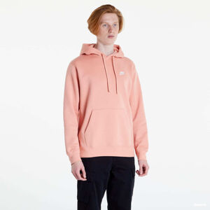 Nike NSW Club Hoodie Pullover Brushed Back Lt Madder Root/ Lt Madder Root/ White