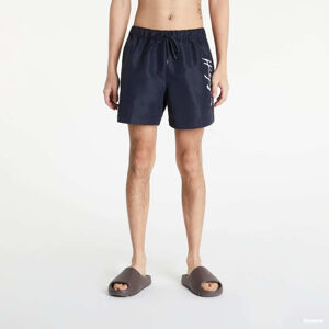 Tommy Hilfiger Mid Length Signature Logo Swim Shorts Blue