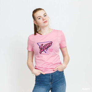 GUESS W Front Print Tee Pink