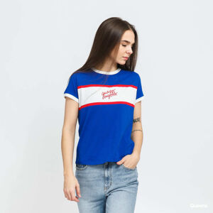 GUESS W Front Logo Tee Blue/ White/ Red