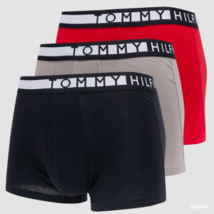 Tommy Hilfiger 3Pack Logo Trunk Navy/ Grey/ Red
