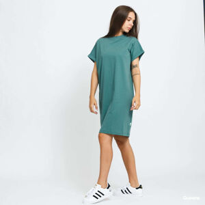 Urban Classics Ladies Organic Cotton Cut On Sleeve Tee Dress Green