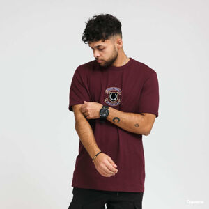 FRED PERRY Embroidered Sheild Tee Wine