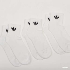 adidas Mid Ankle Socks 3-Pack White/ White/ Black