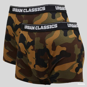 Urban Classics 2-Pack Camo Boxer Shorts Camo Green