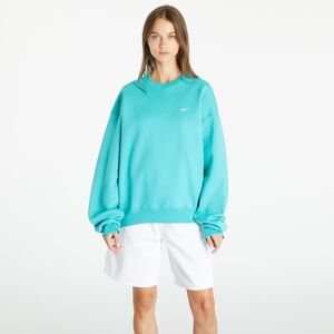 Nike Lab Solo Swoosh Men's Fleece Crew Washed Teal/ White