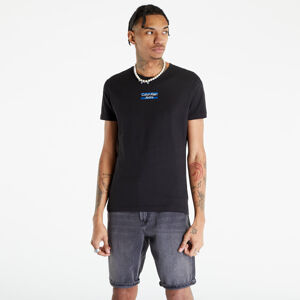 CALVIN KLEIN JEANS Transparent Stripe S/S T-Shirt Black