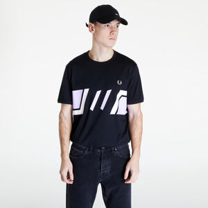 FRED PERRY Block Graphic Print T-Shirt Black