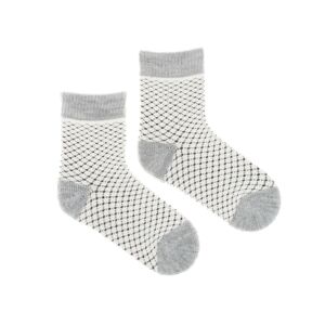 Detské vlnené ponožky merino Vlnáč sivý