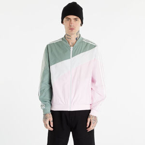 adidas Originals Swirl Woven Track Jacket Silver Green/ Clear Pink