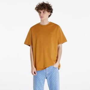 Queens Men's Essential T-Shirt With Tonal Print Mustard