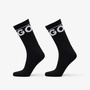 Hugo Boss Qs Rib Iconic Socks Cc 2-Pack Black