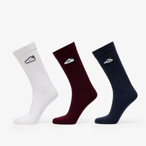 adidas Crew Socks 3-Pack Maroon/ White/ Shadow Navy