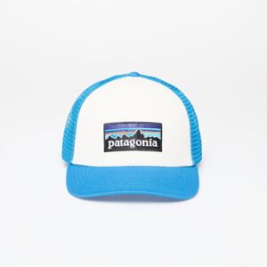 Patagonia P-6 Logo Trucker Hat White/ Vessel Blue