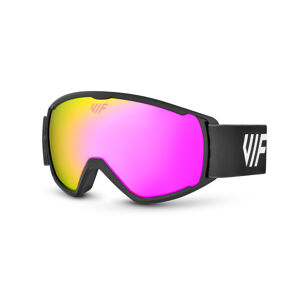 Lyžiarske a snowboardové okuliare pre deti VIF SKI & SNB Kids Black x Pink