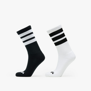 Ponožky adidas Originals 3-Stripes Crew 2-pack biele/čierne