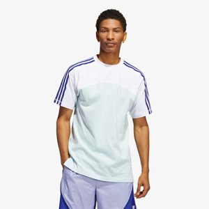 Pánske tričko adidas Originals Blocked 3 Stripes T-Shirt modré