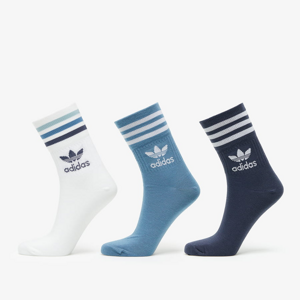 Ponožky adidas Originals Mid-Cut Crew Socks 3-pairs biele/modré/navy