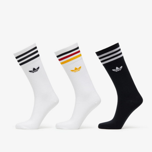 Ponožky adidas Originals Solid Crew Socks 3 Pairs čierne/biele