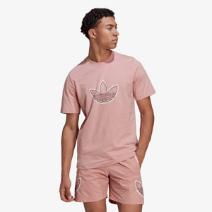 Pánske tričko adidas Originals Sport Outline Logo ružový