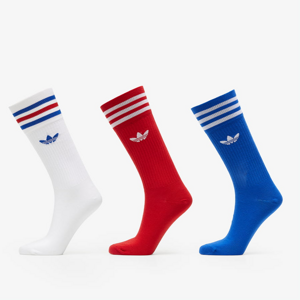 Ponožky adidas Originals Solid Crew Sock biele/modré/červené