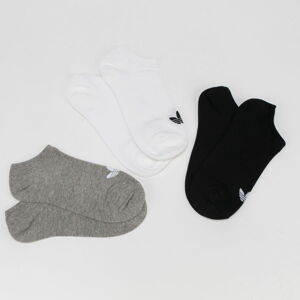 Ponožky adidas Originals Trefoil Liner melange šedé / biele / čierne