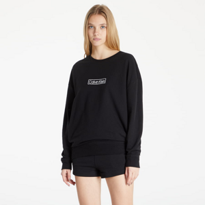 Dámska mikina Calvin Klein Box Logo L/S Sweatshirt čierna