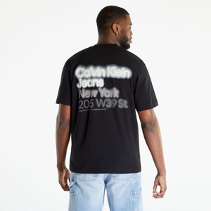 Pánske tričko CALVIN KLEIN JEANS Blurred Colored S/S T-Shirt black denim