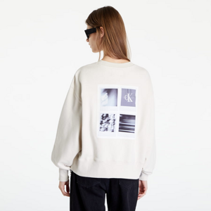 Dámska mikina CALVIN KLEIN JEANS Oversized Sweatshirt  Fotoprint biela