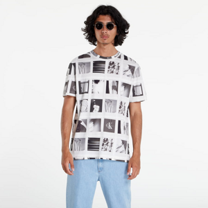 Tričko s krátkym rukávom CALVIN KLEIN JEANS Polaroid AOP T-Shirt Krémové