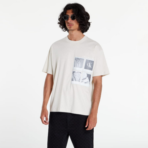 Tričko s krátkym rukávom CALVIN KLEIN JEANS Polaroid T-Shirt béžová