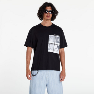 Tričko s krátkym rukávom CALVIN KLEIN JEANS Polaroid T-Shirt black stone washed no length