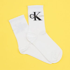 Ponožky CALVIN KLEIN JEANS Womens Short Sock biele