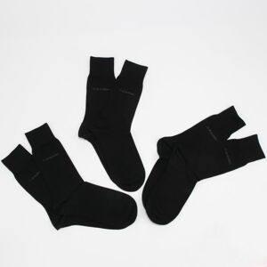 Ponožky Calvin Klein Mens 3 Pack Crew Socks Black