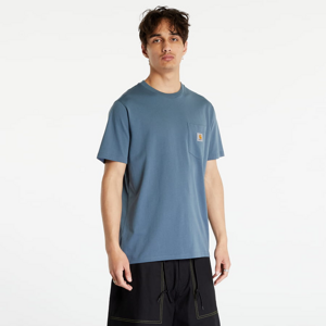 Tričko s krátkym rukávom Carhartt WIP Short Sleeve Pocket T-Shirt Storm Blue