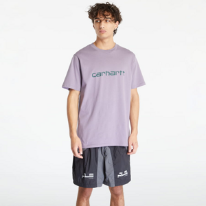 Tričko s krátkym rukávom Carhartt WIP Short Sleeve Script T-Shirt Glassy Purple/ Discovery Green