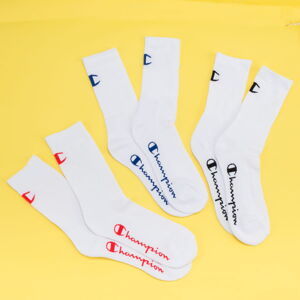 Ponožky Champion 3Pack Colored Logo Socks biele