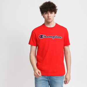 Tričko s krátkym rukávom Champion Logo Crew Neck Tee červené