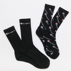 Ponožky Champion Mix Crew Socks 2Pack čierne / biele