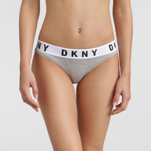 Nohavičky DKNY Cozy Boyfriend Bikini HTHR GRY/WHT/BLK