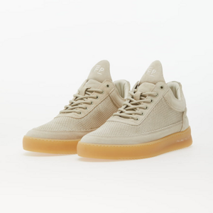 Obuv Filling Pieces Low Top Perforated Suede Off White