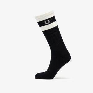 Ponožky FRED PERRY Bold Twin Tipped Socks čierne / biele