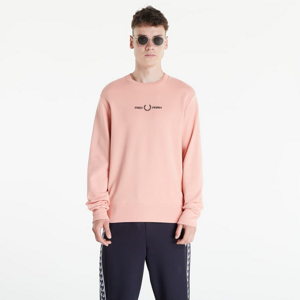 Mikina FRED PERRY Embroidered Sweatshirt Rasberry