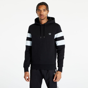 Mikina FRED PERRY Tipped Sleeve Hooded Sweat Black
